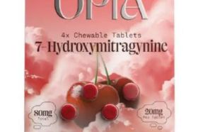 OPIA 7-Hydroxymitragynine Chewable Tablets Wild Cherry – 80mg | New Flavor | Wichita, Kansas Introducing the newest flavor in the OPIA 7-Hydroxymitragynine chewable tablet lineup – Wild Cherry. Now available in Wichita, Kansas, these chewable kratom tablets offer a bold and tangy wild cherry flavor for a smooth and enjoyable kratom experience. Infused with 7-Hydroxymitragynine, a powerful alkaloid derived from the kratom plant, these tablets provide a fast-acting, precise, and convenient alternative to traditional kratom powders and capsules. Why Choose OPIA 7-Hydroxymitragynine Chewable Tablets Wild Cherry - New Wild Cherry Flavor – A sweet and tart cherry taste for a refreshing kratom experience - Fast-Absorbing and Convenient – Chewable format allows for quicker effects compared to capsules or powders - Consistent and Precise Dosing – Each tablet delivers a reliable 7-Hydroxymitragynine serving - Premium Quality Ingredients – Rigorously tested for purity, potency, and consistency - Easy and Portable – Perfect for on-the-go use, whether at work, traveling, or looking for a discreet kratom option Product Details Serving Size: ½ Tablet (10mg) Amount Per Tablet: 20mg of 7-Hydroxymitragynine Total Servings Per Pack: 8 Servings Ingredients: 7-Hydroxymitragynine Other Ingredients: Microcrystalline Cellulose, Dicalcium Phosphate, Silicon Dioxide, Magnesium Stearate, Food-Grade Colorant, Natural Wild Cherry Flavor Enjoy the Bold Taste of Wild Cherry Kratom in Wichita, KS OPIA’s Wild Cherry 7-Hydroxymitragynine Chewable Tablets bring a fresh and flavorful option to kratom users seeking a delicious, fast-acting, and reliable experience. No more messy powders or hard-to-swallow capsules—just chew, enjoy, and feel the effects. Find OPIA 7-Hydroxymitragynine Chewable Tablets Wild Cherry in Wichita, Kansas today and experience the perfect blend of taste, convenience, and potency. Disclaimer: These statements have not been evaluated by the Food and Drug Administration. This product is not intended to diagnose, treat, cure, or prevent any disease.