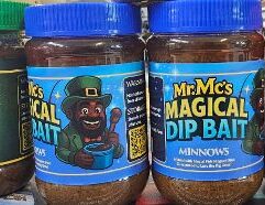 Mr. Mc’s Magical Dip Bait – Minnow – 16 oz – Catfish Stink Bait Get ready to reel in more catfish than ever with Mr. Mc’s Magical Dip Bait – Minnow Flavor. This 16-ounce Catfish Stink Bait is made from our secret recipe — a handcrafted blend of natural oils, real minnow essence, and protein-packed ingredients that catfish simply can’t resist. Its thick, sticky texture clings perfectly to treble hooks, worms, or sponges, creating a powerful scent trail that brings fish straight to your line. Whether you’re fishing from the bank, dock, or boat, this bait performs in all waters — rivers, lakes, and ponds alike. Just dip your hook, cast out, and let the magic do the work. Features Powerful natural minnow scent to attract catfish fast Sticky, long-lasting formula that stays on your hook Perfect for use with treble hooks, worms, or sponges Works in all freshwater environments Made fresh in the U.S.A. Pro Tip: Add a live worm or custom ingredient like garlic, cheese, or chicken liver for your own signature blend that drives catfish wild. Net Weight: 16 oz Category: Catfish Stink Bait Made by: Mr. Mc’s Market, a Mc Enterprise Company Address: 1901 E 21st St N, Wichita, Kansas 67214 Phone: (316) 265-9930