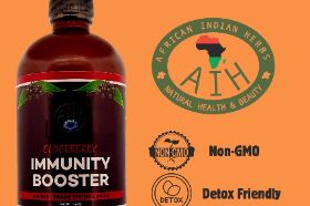 AHI Elderberry Immunity Booster – 16 oz Herbal Support for Adults & Kids – Wichita KS AHI Elderberry Immunity Booster is a 16 oz herbal tonic made with dried Astragalus Root, Chamomile, Angelica, Cinnamon Stick, Ginger, Honey, and more. Formulated to strengthen the immune system naturally for both adults and children. Adults take 1 oz twice daily; kids take 1 tbsp morning and night on an empty stomach. Available now in Wichita KS or shipped nationwide.