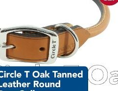 Keep your pets happy and healthy with Circle T Leather Leather Round Collar - Tan - 3/8inx14in from Mr. Mc's Market in Wichita, Kansas. Our Pet Supplies department has everything your furry or aquatic friends need. Wichita pet owners love shopping Mr. Mc's Market for convenient, affordable pet products.
