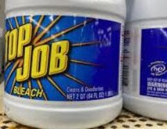 Keep your home clean and organized with Top Job Bleach from Mr. Mc's Market in Wichita, Kansas. Our household supplies section carries everything from cleaning products to paper goods. Wichita shoppers rely on Mr. Mc's Market for convenient, affordable household essentials.