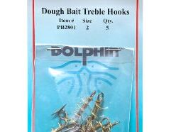 Pick up dough bait treble hooks sz 2 5/pk at Mr. Mc's Market in Wichita, Kansas, your local destination for fishing gear and tackle. Whether you're heading to Cheney Reservoir, the Arkansas River, or El Dorado Lake, this product is essential for any Wichita angler. Stop by Mr. Mc's Market and get everything you need for a great day on the water.