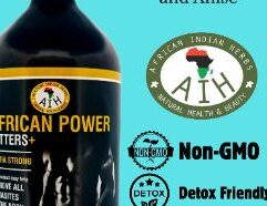African Power Bitters is a 16 oz natural formula crafted to help eliminate parasites and support men’s digestive health. Made with powerful ingredients like Anise, Black Walnut, Goldenseal, Turmeric, Ginger, and Grapefruit Seed Extract, this herbal blend offers anti-inflammatory, immune-boosting, and cleansing benefits. A holistic health solution for men, now available in Wichita KS for local pickup or nationwide shipping. Introduction to African Power Bitters Designed for a Man As a health-conscious man looking for ways to enhance your well-being, you may have encountered various products claiming to support your health. Let me introduce you to African Power Bitters—a powerful natural remedy specifically designed to help remove parasites from your body. This unique blend harnesses the potency of carefully selected ingredients known for their cleansing properties. Picture a formula enriched with **Anise**, **Black Walnut**, and **Goldenseal**—each ingredient renowned for its traditional use in promoting digestive health and eliminating harmful organisms. African Power Bitters is not just about parasite removal; it’s a holistic approach to men’s health. The inclusion of ingredients like **Turmeric** and **Ginger** offers anti-inflammatory benefits, while **Grapefruit Seed Extract** and **Propolis** work to boost your immune system, helping you feel revitalized and energized. Whether you're looking to improve your digestion, enhance your vitality, or simply ensure your body is in optimal condition, African Power Bitters provides a convenient and effective solution. Incorporate it into your daily routine and experience the difference that a carefully crafted blend of nature's best ingredients can make in your life. Take charge of your health today with African Power Bitters—your partner in achieving a cleaner, healthier body.