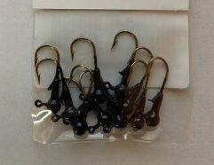 Wholesale / bulk pack. Pick up Premium Ball Jig Heads 10ct 1/32oz Black at Mr. Mc's Market in Wichita, Kansas, your local destination for fishing gear and tackle. Whether you're heading to Cheney Reservoir, the Arkansas River, or El Dorado Lake, this product is essential for any Wichita angler. Stop by Mr. Mc's Market and get everything you need for a great day on the water.